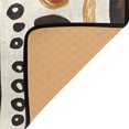 thumbnail image 3 of Yayeee Area Rugs for Living Room 6.7'x4.8' Non Slip Washable Bedroom Floor Carpet, Black Abstract Dots, 3 of 5