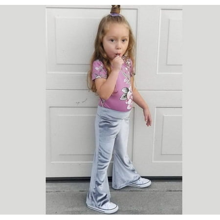 

Puloru Newborn Baby Girls Flare Pants Velvet Casual Elastic Waist LongTrousers