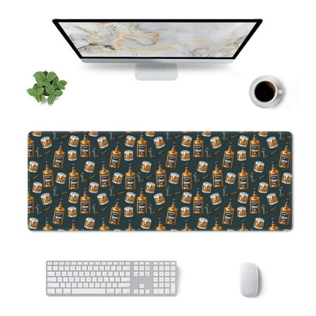Rocae Cigar for Gaming Mouse Pad, Mouse Pad Large, Office Computer Keyboard Mousepad, Keyboard and Mouse Pad with Stitched Edges,31.5 x 11.8 in