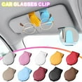 thumbnail image 2 of Augper Warehouse Sunglass Holder For Car Sun Visor, Magnetic Eyeglass Hanger Clip For Car Visor, Leather Car Glasses Mount, Car Interior Visor Accessories, 2 of 7