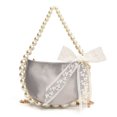 thumbnail image 1 of 5020 Bolso Noche Con Perlas Nicho Francés Bolso Hombro Pequeño Nuevo Bolso Mano Sensación Bolso Mujer (03) Plata, 1 of 9