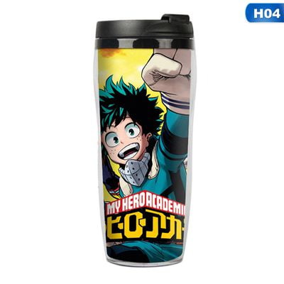 Fancyleo  My Hero Academia Sports Water Bottle, 400ml Double-Layer Non-Toxic BPA Free and Eco-Friendly Drink Bottle, Best Gift for (Best Water Bottle On The Market)