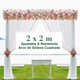 thumbnail image 2 of Arco de Globo para Boda Soporte de Fondo para Fiesta, Kit Aro Cuadrado Dorado para Decoración de Globos Marco Globos Flores, Base Arco Metal Desarmable para Ceremonia Jardín Evento Novia, 2 of 4