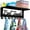 Black, variant on Pool Towel Rack with 8 Hooks and Shelf - Sturdy Carbon Steel Wall Mount for Bathroom, Pool, Outdoor Use