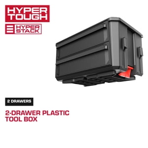 Hyper Tough Hyper Stack 2-Drawer Plastic Tool Box