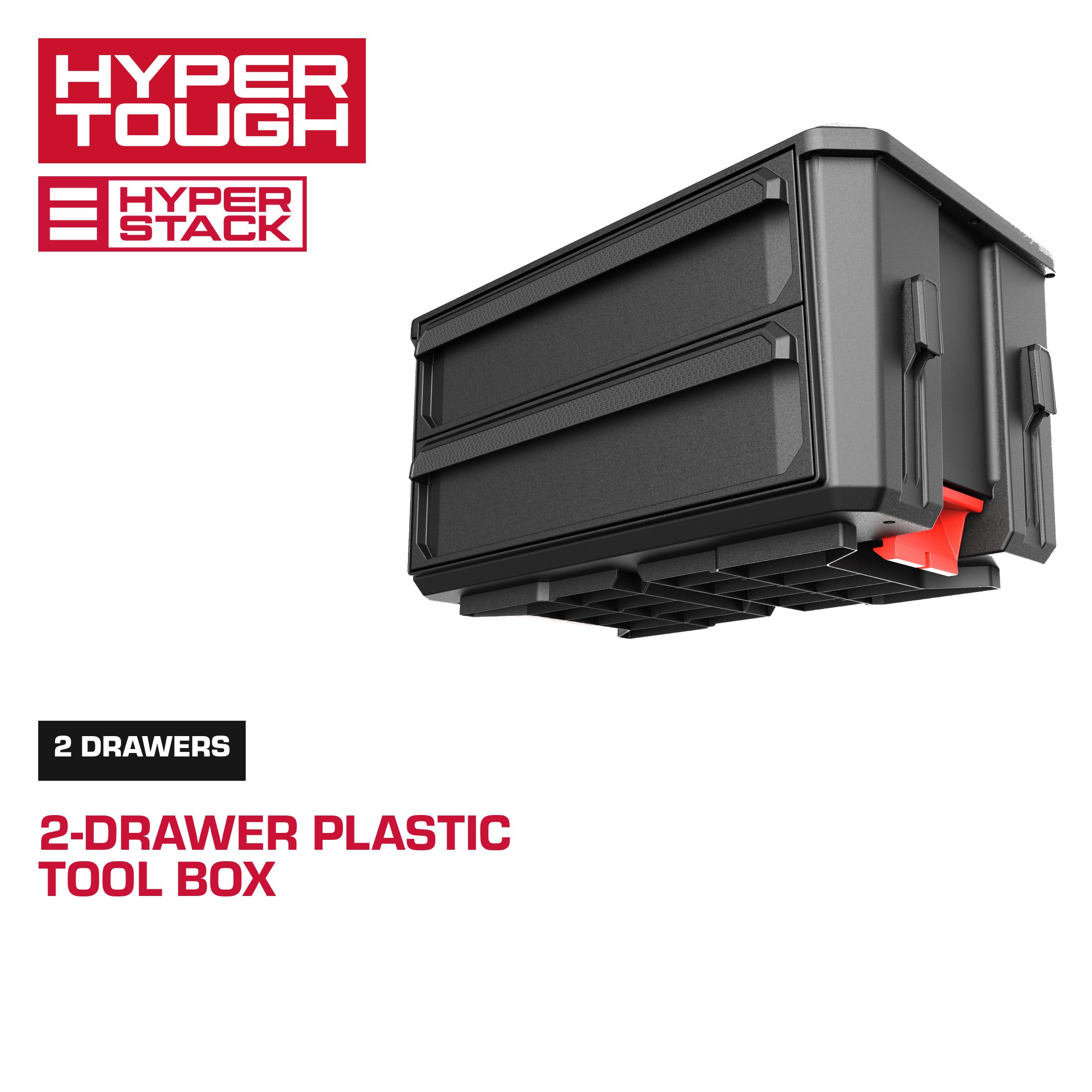 Hyper Tough Hyper Stack 2-Drawer Plastic Tool Box photo 1
