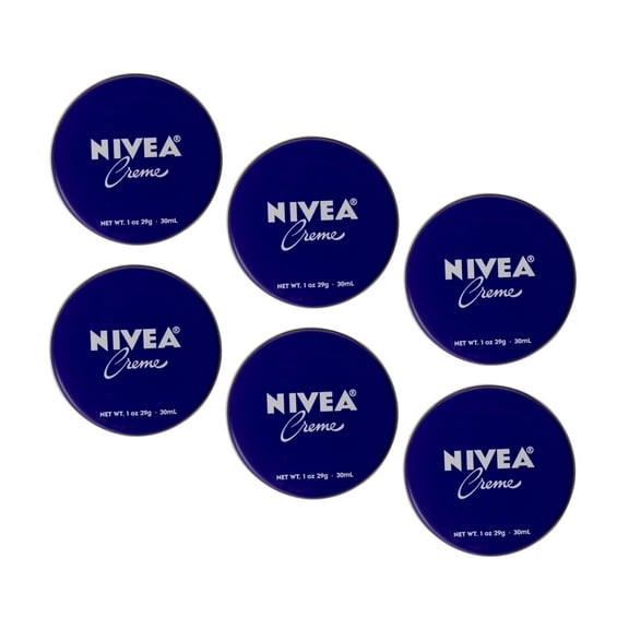 NIVEA Crme Body, Face & Hand Moisturizing Cream - 1oz Pack of 6