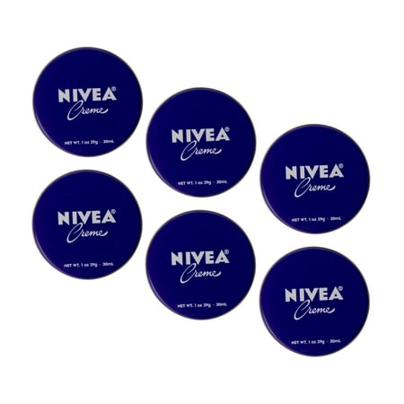 NIVEA Crme Body, Face & Hand Moisturizing Cream - 1oz Pack of 6