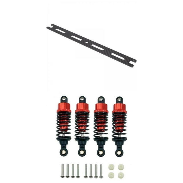 4x Upgrade Shock Absorbers & Upper Deck for TT02 Car Parts Zulema none