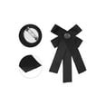 thumbnail image 3 of INSPIRE CHIC Women's Elegant Pre-tied Bowknot Pin Solid Neckties Casual Brooch Bow Tie Black, 3 of 4