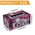 thumbnail image 2 of DIY diamond painting kit tissue box, cat loves letters special shapes paired with shiny diamonds, suitable for home and office decoration, can be used as an adult craft gift., 2 of 7