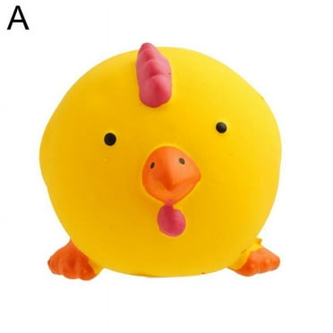 Pet Dog Puppy Honking Pig Shape Chew Fetch Play Toy Squeaker Squeaky Latex Pink A7E2