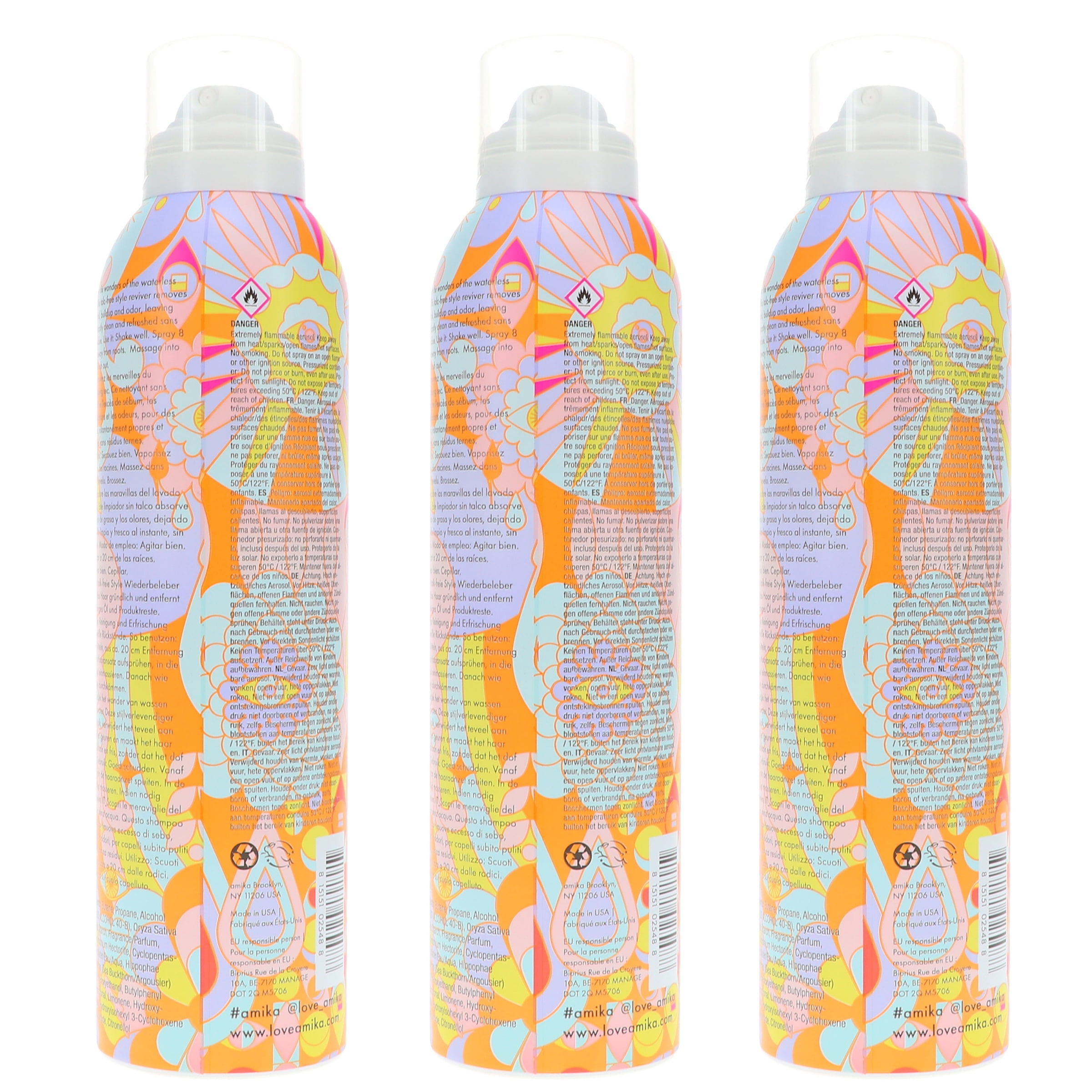 Amika Perk Up Dry Shampoo 5.3 oz 3 Pack