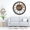 thumbnail image 5 of THE GEARS CLOCK Wall Clock with Real Moving Gears AM-LI_ 36 in Round Vintage-Black, 5 of 10