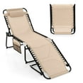 thumbnail image 2 of Costway Chaise Longue Pliante de Patio 1 Pce, Transat Portable avec Dossier Réglable, 2 of 8
