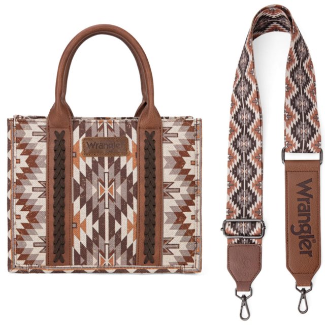 Bolso de mano Wrangler Boho Aztec para mujer con correa de guitarra
