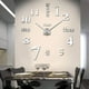 thumbnail image 1 of Reloj de pared Diy sin marco, espejo de superficie 3d Reloj de pared Diseño moderno Relojes de pared silenciosos grandes Pegatinas para sala de estar Dormitorio Decoraciones para el hogar, 1 of 5