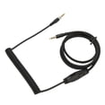 thumbnail image 3 of Headset Spring Cord, Clear Sound Flexible Tensile Coiled Headphone Cable Retractable Nylon Wire  For Gaming Headphone, 3 of 8
