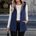 thumbnail image 5 of Stamzod Womens Vest Casual Hooded Sleeveless Fleece Lined Outerwear Vests Winter Coat with Pockets, 5 of 9