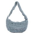 thumbnail image 1 of Bolso Bandolera Acolchado Kuymtek Color Sólido Plisado con Correa Ajustable Gran Capacidad Mujer Versátil Ligero, 1 of 9
