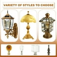 thumbnail image 5 of Uxcell 2pcs 1/4-27 Lamp Finial Cap Knob, Clear Round Ball Shaped Crystal, Gold Tone, 5 of 6