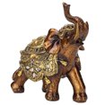 thumbnail image 2 of Elephant Shape Resin Ornament Wood Grain European Style Home TV Cabinet Craft DecorationGold L, 2 of 9