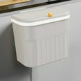 thumbnail image 4 of Miogawg Hanging Trash Can With Lid, Kitchen Compost Bin For Counter Top Or Under Sink, Small Kitchen Trash Bin For Cupboard/Bathroom/Bedroom/Office/Camping, Mountable Indoor Compost Bucket, 4 of 6