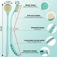 thumbnail image 6 of BTideas Bath Back Brush Long Handle, 20.5” Back Scrubber for Shower, Exfoliating Shower Brush,Nylon, 6 of 7