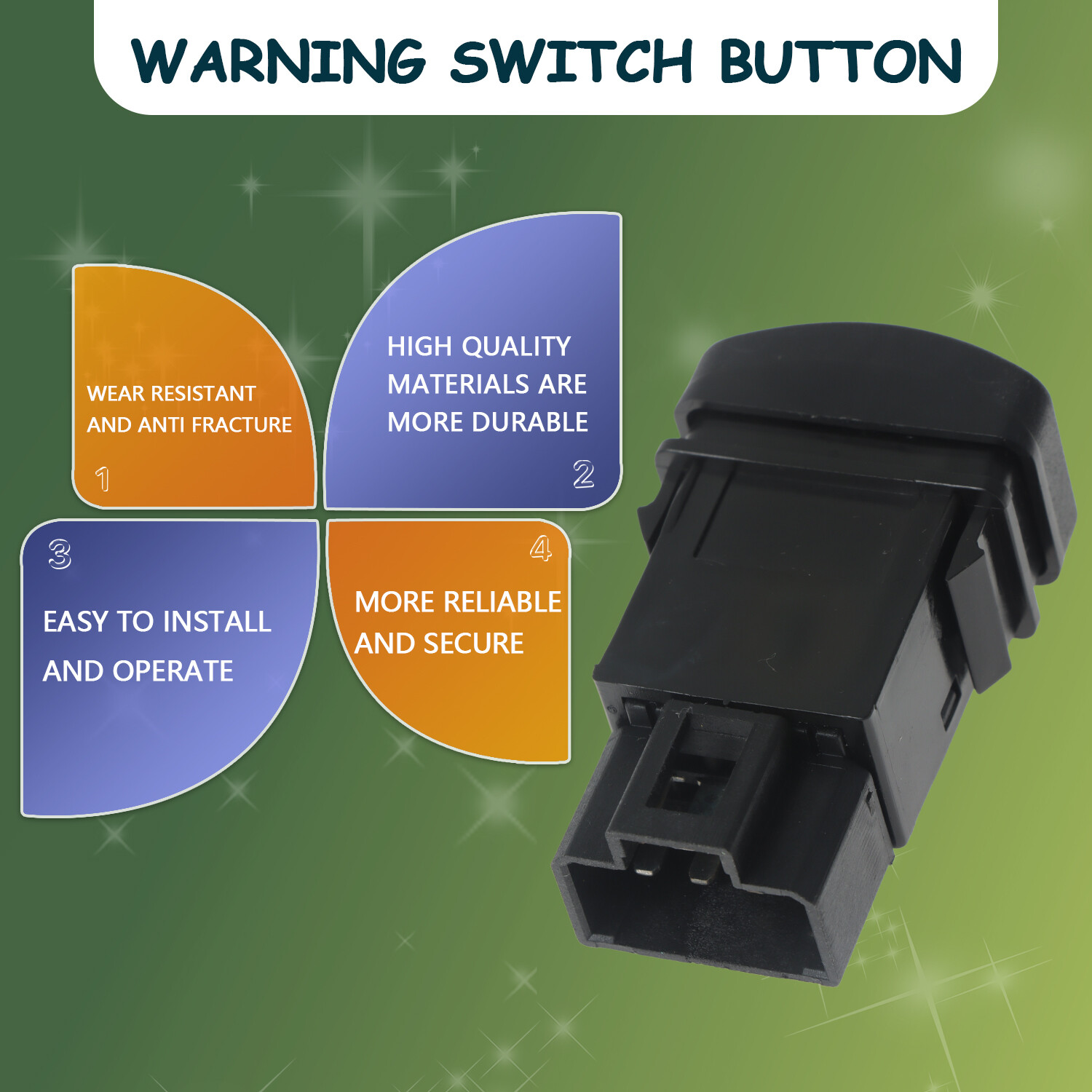 Hazard Switch Fit for 1998-2007 Isuzu NPR NPR-HD NQR NRR 4.8L 5.2L 5.7L 6.0L
