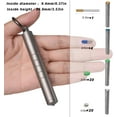 thumbnail image 3 of Keychain Pill Holder Small Titanium Pill Case Travel Pill Box Container Variable Lengths Portable Pill Organizer Metal Pill Case Bottle( Titanium XL-.), 3 of 7