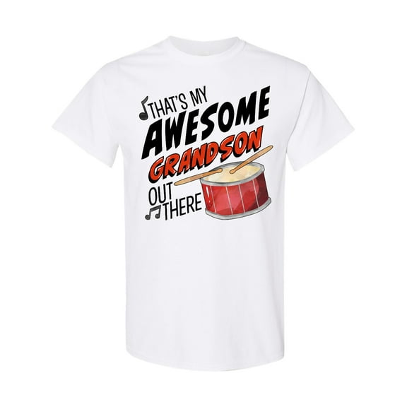 Inktastic That's My Awesome Grandson out There with Percussion Drum T-Shirt