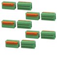 thumbnail image 1 of Bloque de terminales de resorte verde de 10 piezas KF141R 150V 2A 2.54mm de paso para montaje en PCB, 1 of 3