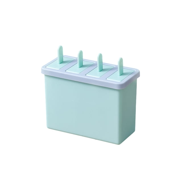 Ounissouiy Máquina para hacer hielo Crema Utensilio de cocina Sin rebabas Lavable Tamaño compacto para el hogar Multicolor 4 Rejillas / Type2 NO2