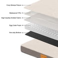 thumbnail image 4 of Exclusivo Mezcla Small Dog Bed with Removable and Washable Cover, Orthopedic Pet Bed for Crates, Non-Slip Bottom and Waterproof Liner, 30"×20", Ivory, 4 of 10
