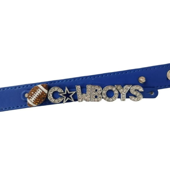Dallas rhinestone Football Bracelet / football mom/