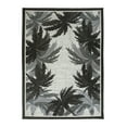 thumbnail image 2 of World Rug Gallery Tropical Floral Border Flatweave Indoor/Outdoor Area Rug - GRAY 7'10"X10', 2 of 9