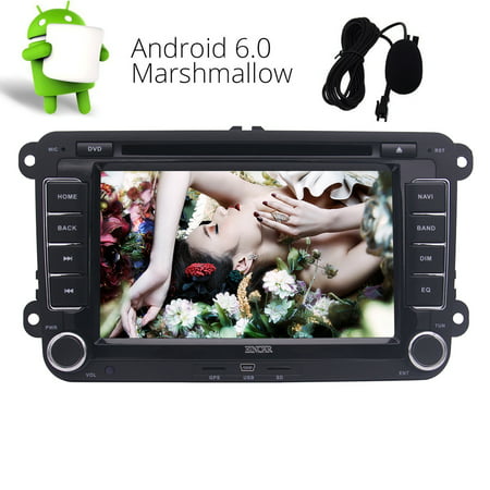 Eincar Android 6.0 Car Stereo Double Din Autoradio Head Unit GPS Sat Navigation Car DVD Player with 7 inch Touch Screen for VW GOLG Skoda Passat Jetta Polo Support Bluetooth /Phone Link/Radio (Best Vw Android Head Unit)
