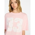 thumbnail image 4 of No Boundaries Washed Graphic Boyfriend Tee, Women's XXS-XXL, 4 of 5