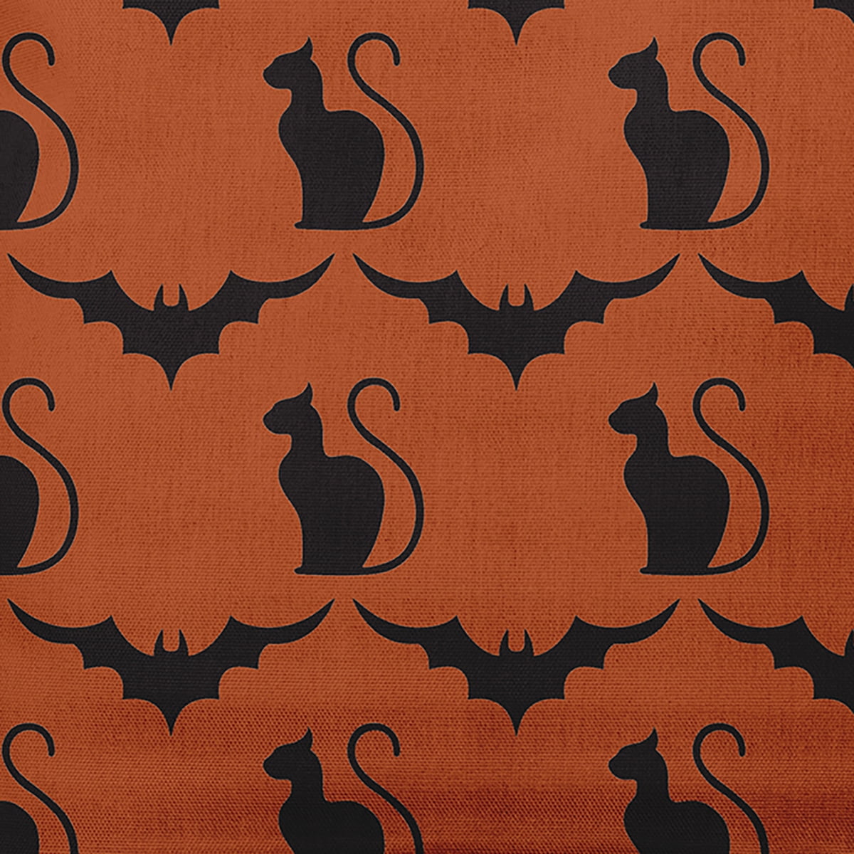 Simply Daisy 26" x 26" Cats and Bats Decorative Throw Pillow, Sienna