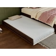 thumbnail image 6 of AFI Capri Twin Solid Wood Platform Bed with Panel Footboard and Twin Trundle, Walnut, 6 of 16