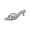 Silver, variant on Women's Mule Heels Pointed Toe Studded Backless Stilettos Slip On Dress Pump Shoes