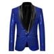thumbnail image 5 of CHAQUETA DEPORTIVA DE LENTEJUELAS PARA HOMBRES INSPIRE CHIC, CON SOLAPA DE CHALECO, UN BOTÓN, BRILLANTE, AZUL, PARA BODA, 5 of 7