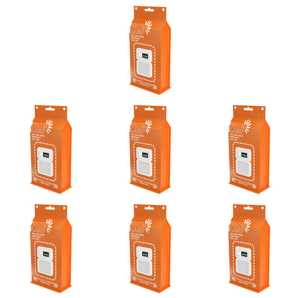 Lámpara LED Ahorro de Energía Impermeable Portátil para Coche Al Aire Libre Playa Naranja 7 Piezas