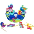 thumbnail image 1 of Graflsoa Dinosaur-Themed Wooden Balancing Stacking Blocks for Kids - Educational Animal Shape Building Toy with Rope for Enhanced Hand-Eye Coordination and Patience Development, 1 of 6