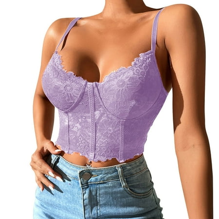 

YDKZYMD Women S Wireless Bralette Floral Lace Comfort Bralettes Longline Sexy Breathable Bra Padded Bralette