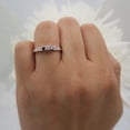 thumbnail image 2 of Dazzlingrock Collection 0.35 Carat (ctw) 10k Black And White Diamond 3 stone Engagement Bridal Ring 1/3 CT, White Gold, Size 8.5, 2 of 3