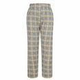 thumbnail image 5 of cfhntfmh Fleece Lined Pajama Pants Women Plaid Fluffy Pajama Pants Lounge Pants Pjs Bottom Winter Clothing for Women（Blue,Free Size), 5 of 6