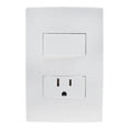 thumbnail image 1 of Placa Interruptor Y Contacto Leviton Blanco, 1 of 3