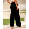 thumbnail image 5 of Women's High Waist Palazzo Pants Fall 2025 Casual Wide Leg Trousers Loose Work Office Business Suit Pant Pockets, 5 of 11