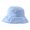 Blue, variant on UDIYO Fisherman Hat Wide Brim Solid Color Foldable Sunscreen Bucket Hat Female Headwear